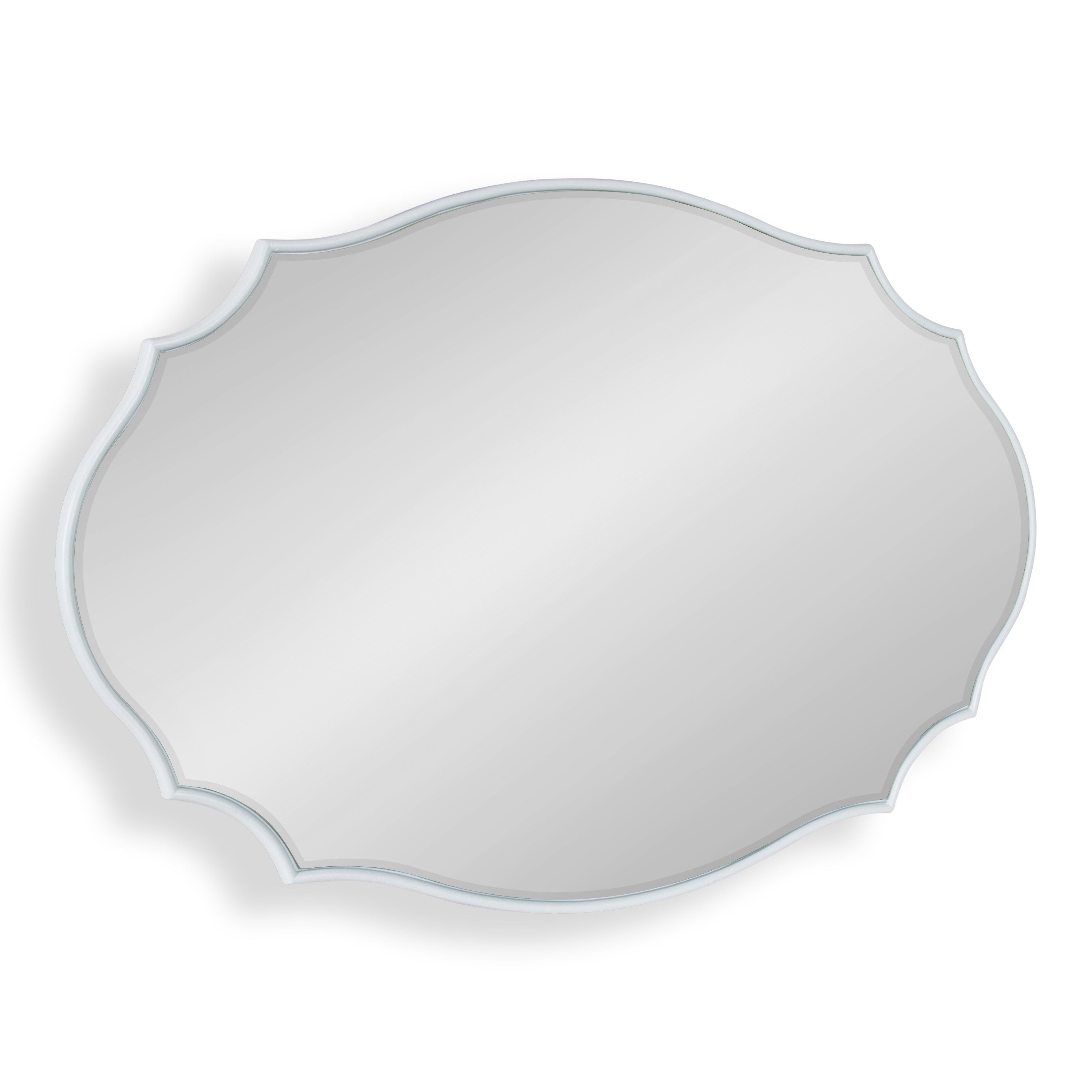 Leanna Scalloped Oval Wall Mirror