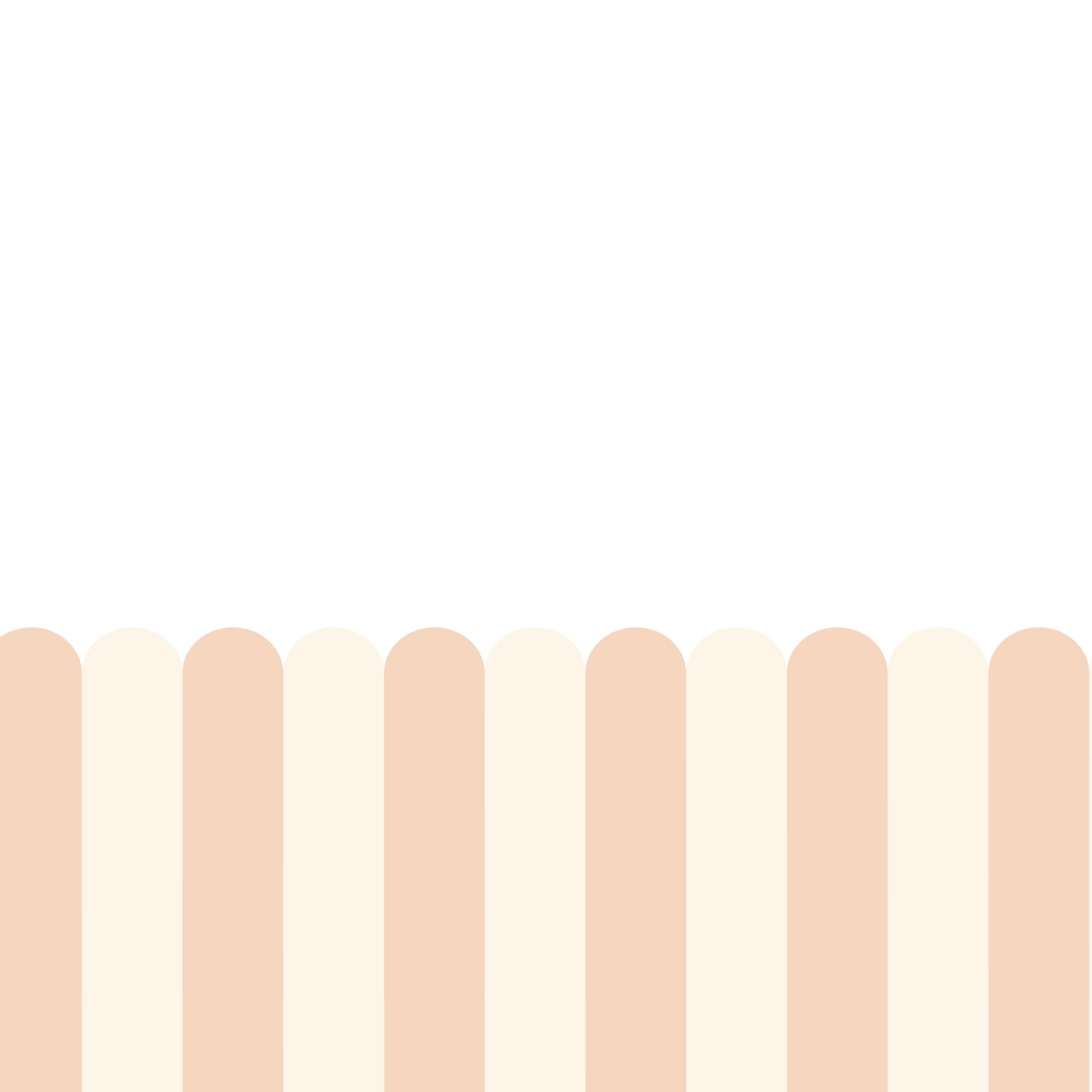 Playful Pickets (Peach) Wallpaper - 4 FT H X 17.4 FT W P&S