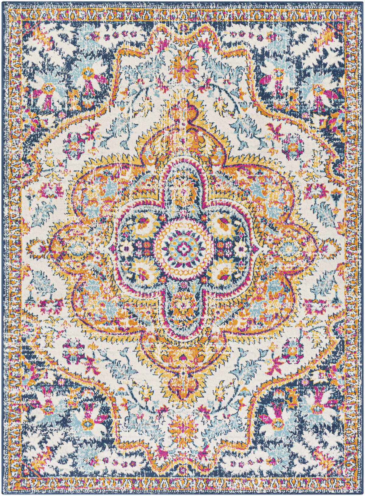 Pimperne Traditional Medallion Area Rug - Clearance