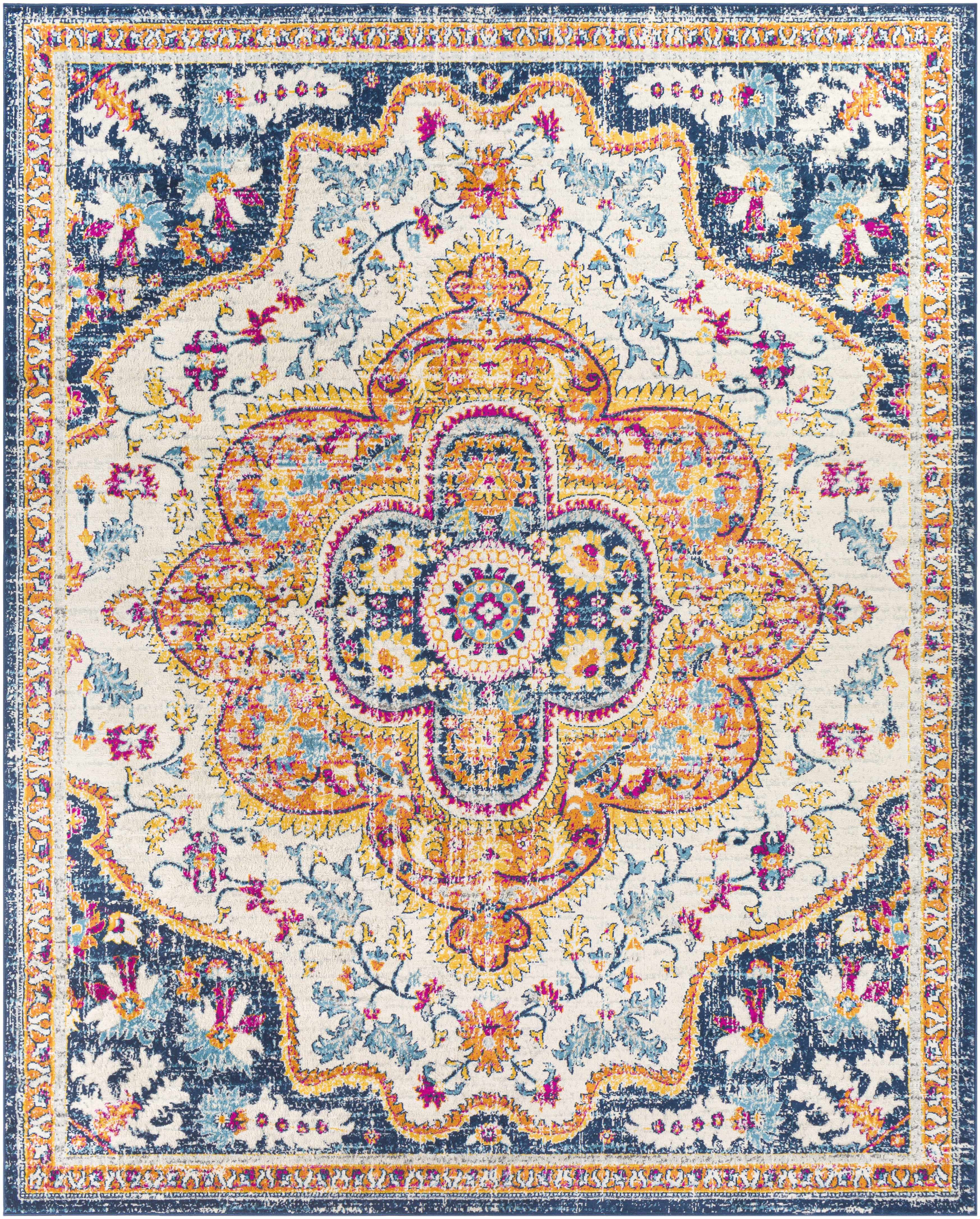 Pimperne Traditional Medallion Area Rug - Clearance