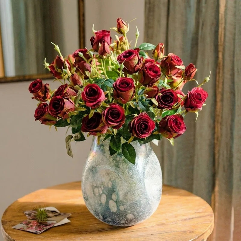 Vintage Garden Rose Stem – 25"