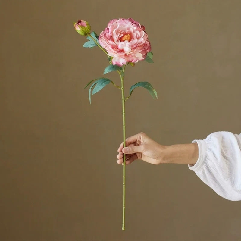 Vintage Peony Stem – 26"