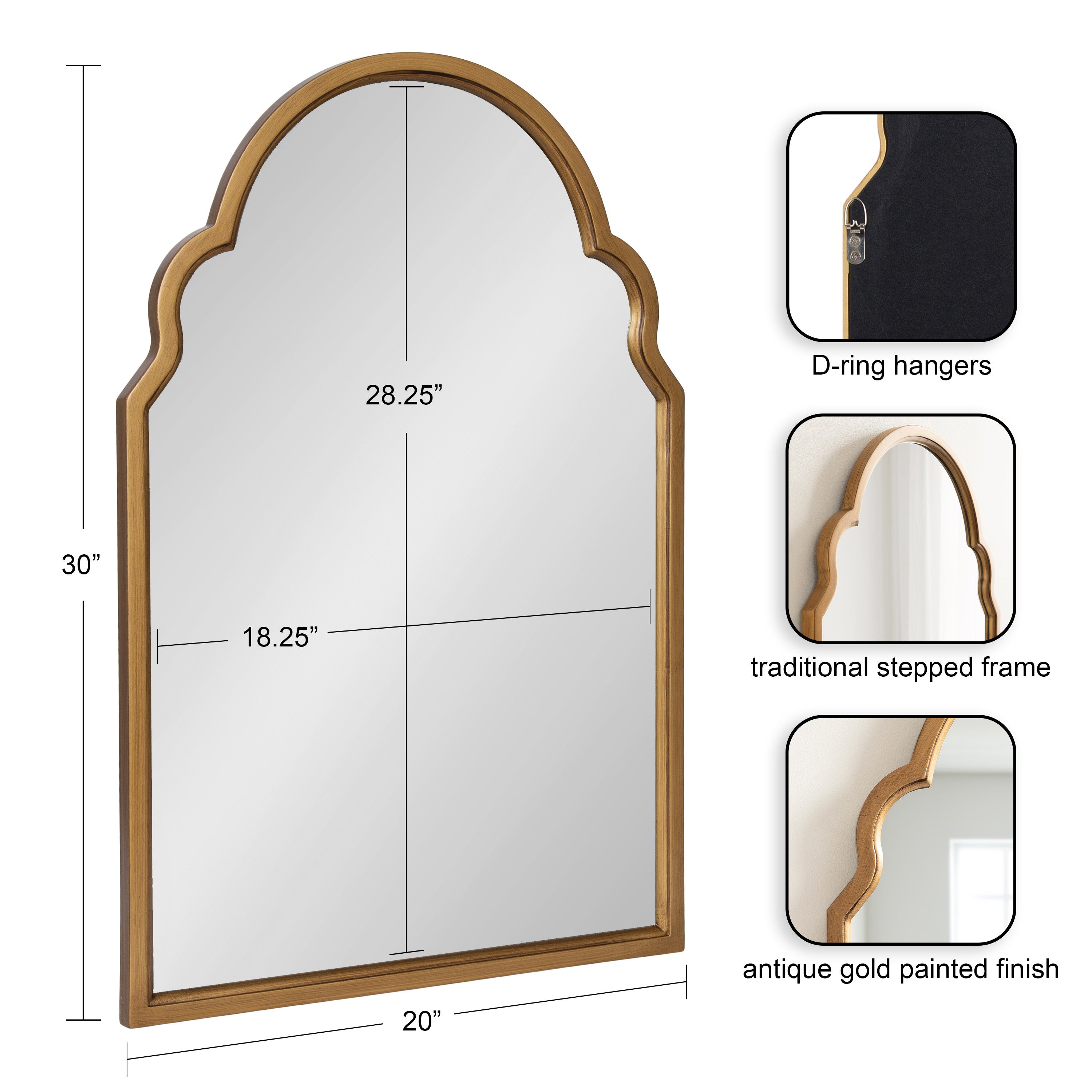 Hogan Arch Framed Mirror