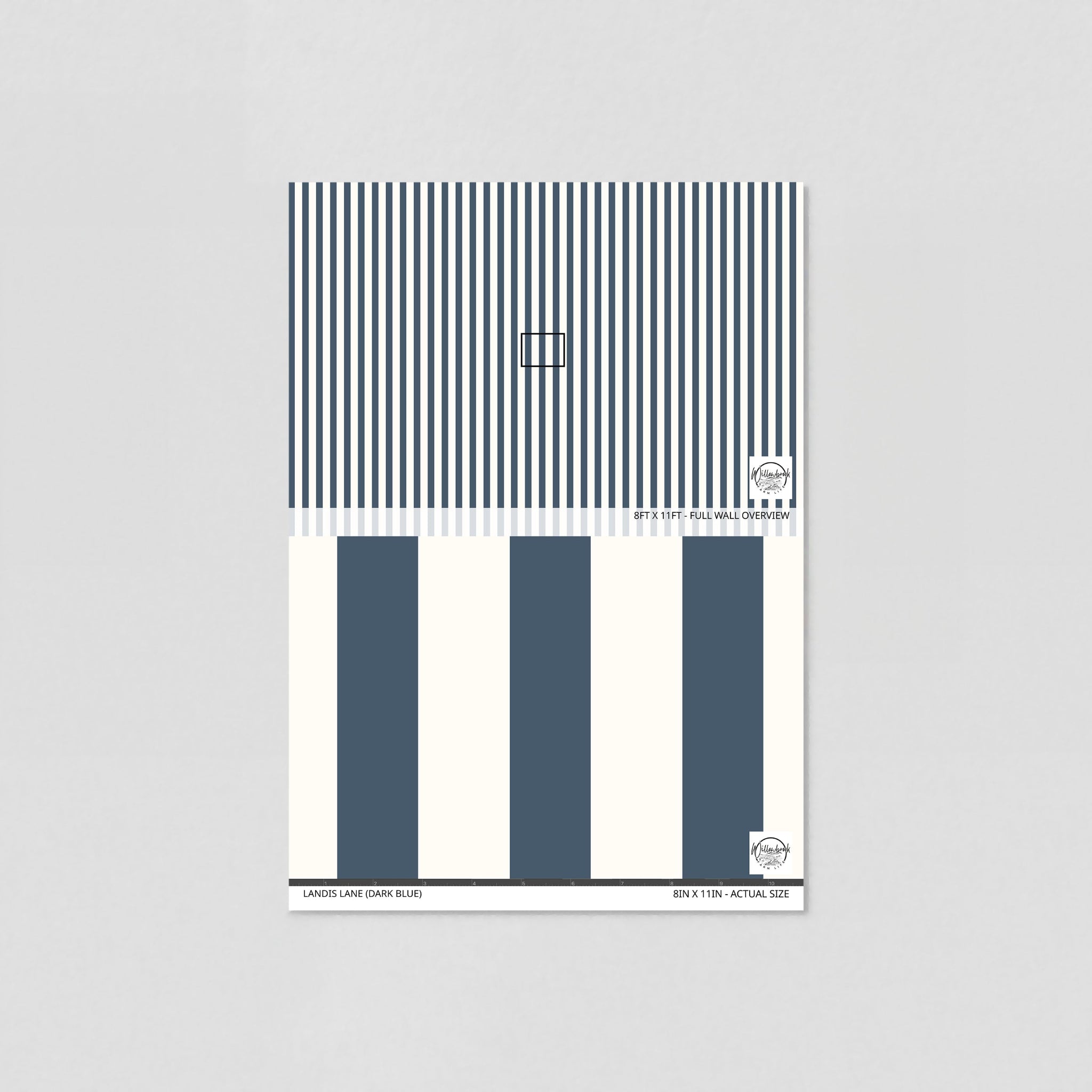 Landis Lane (Dark Blue) Wallpaper