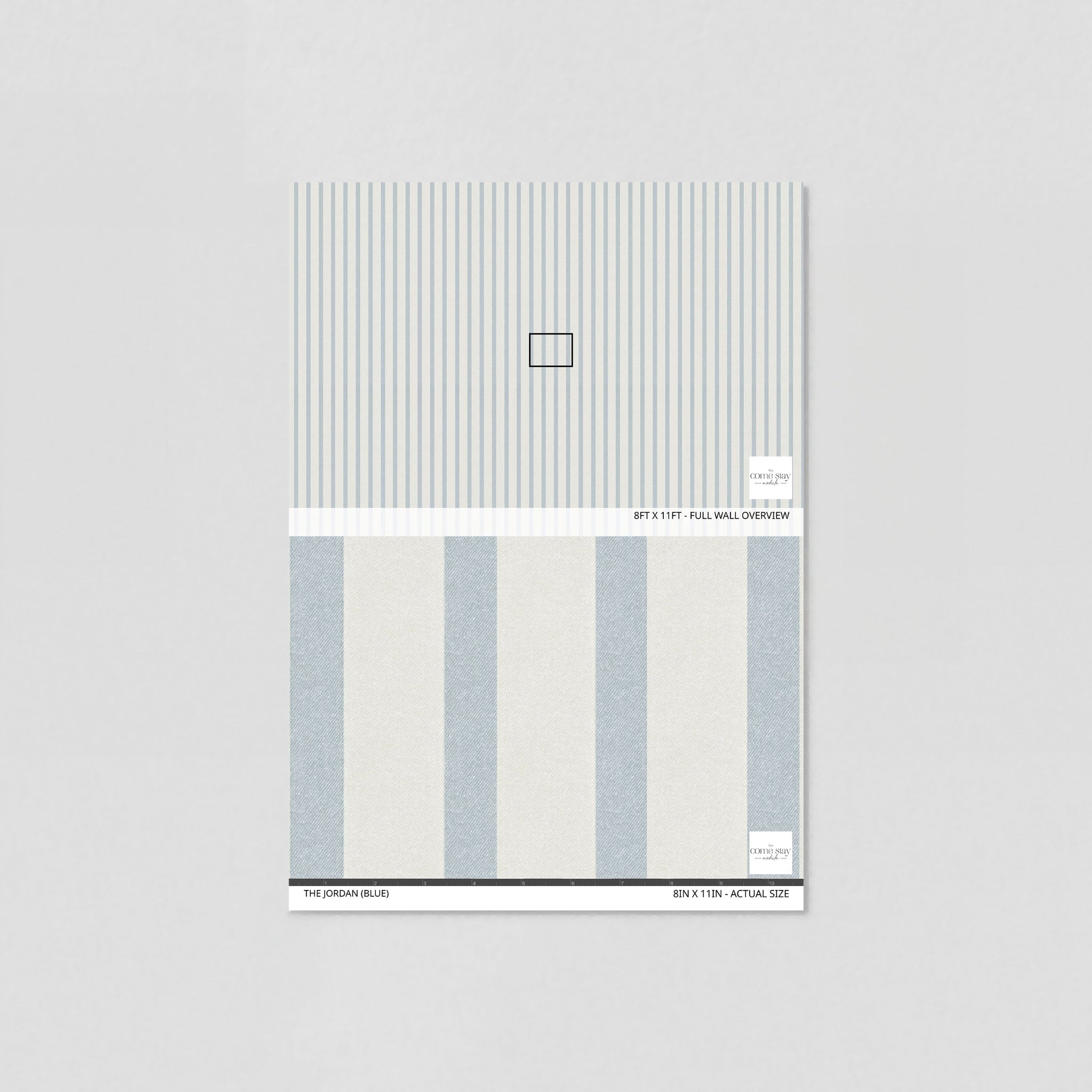The Jordan (Blue) Wallpaper - 18 FT H X 4.75 FT W P&S
