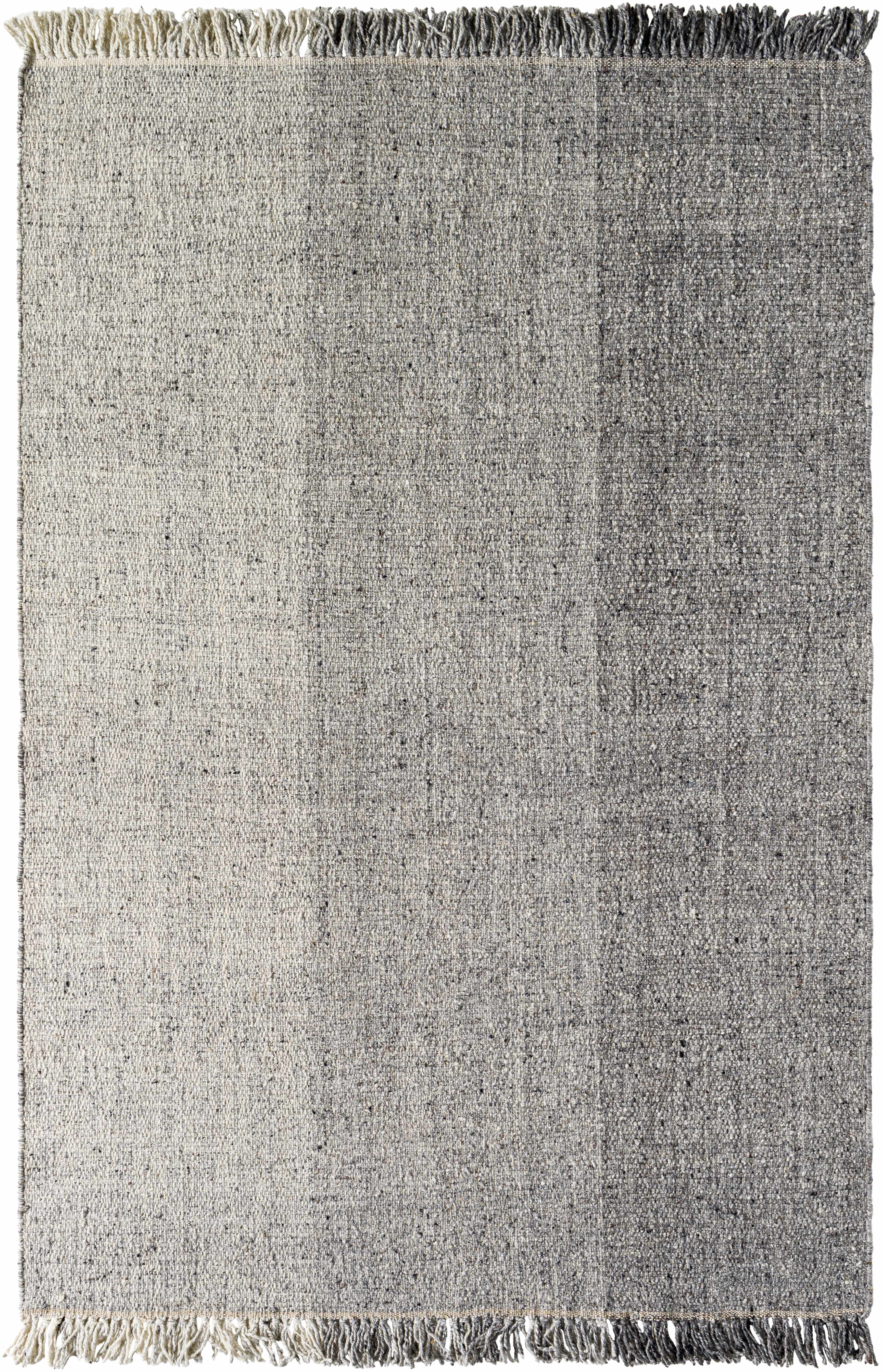 Penha Gray Monochrome Wool Area Rug - Clearance