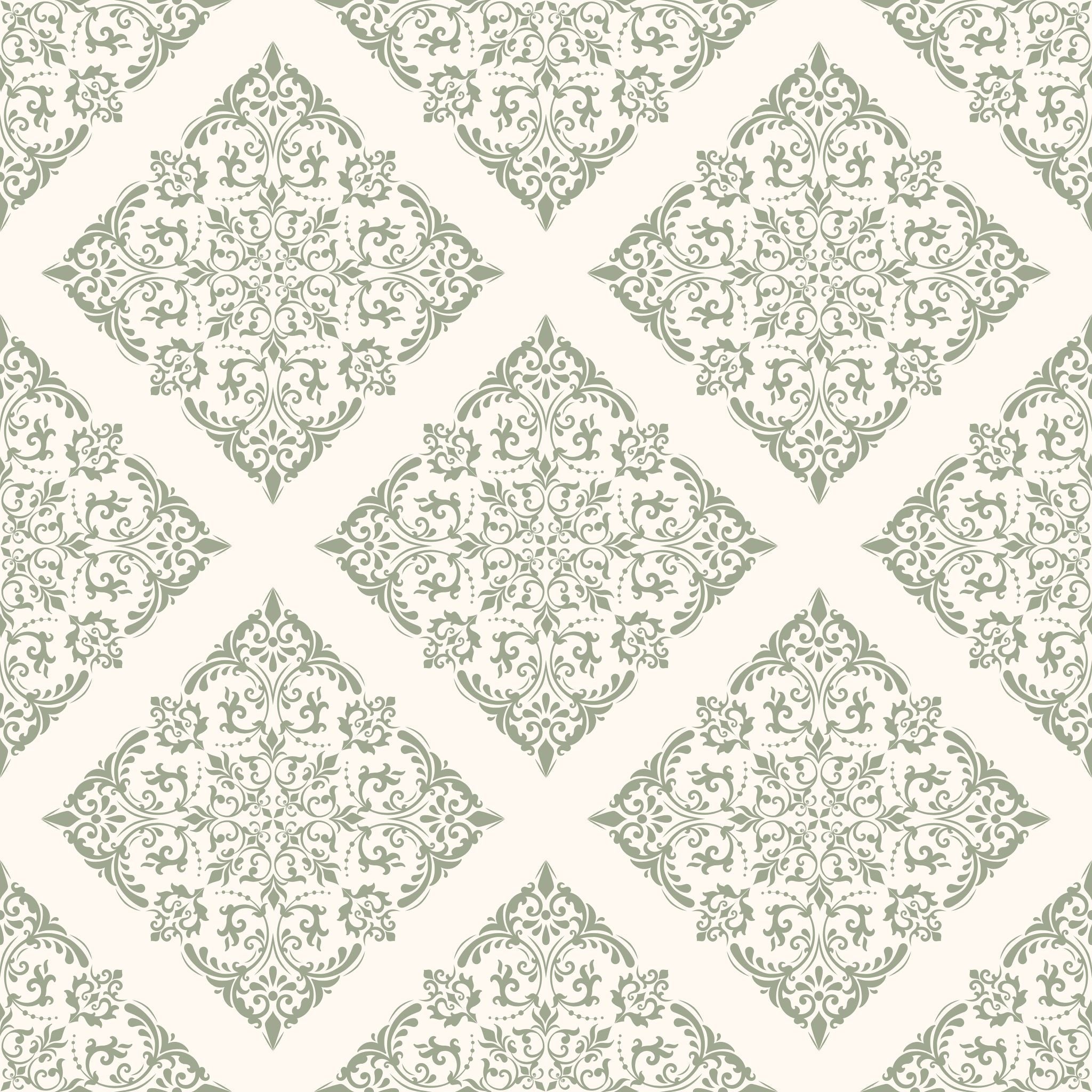 Thrifted Meadow (Sage) Wallpaper