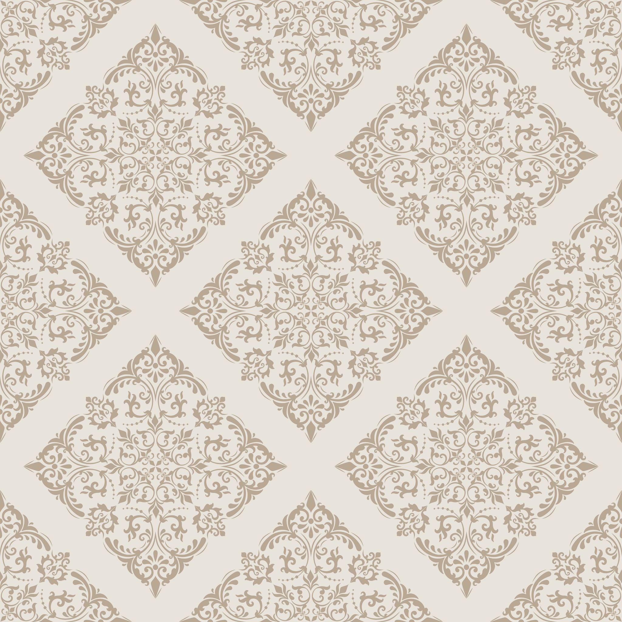 Thrifted Meadow (Tan) Wallpaper