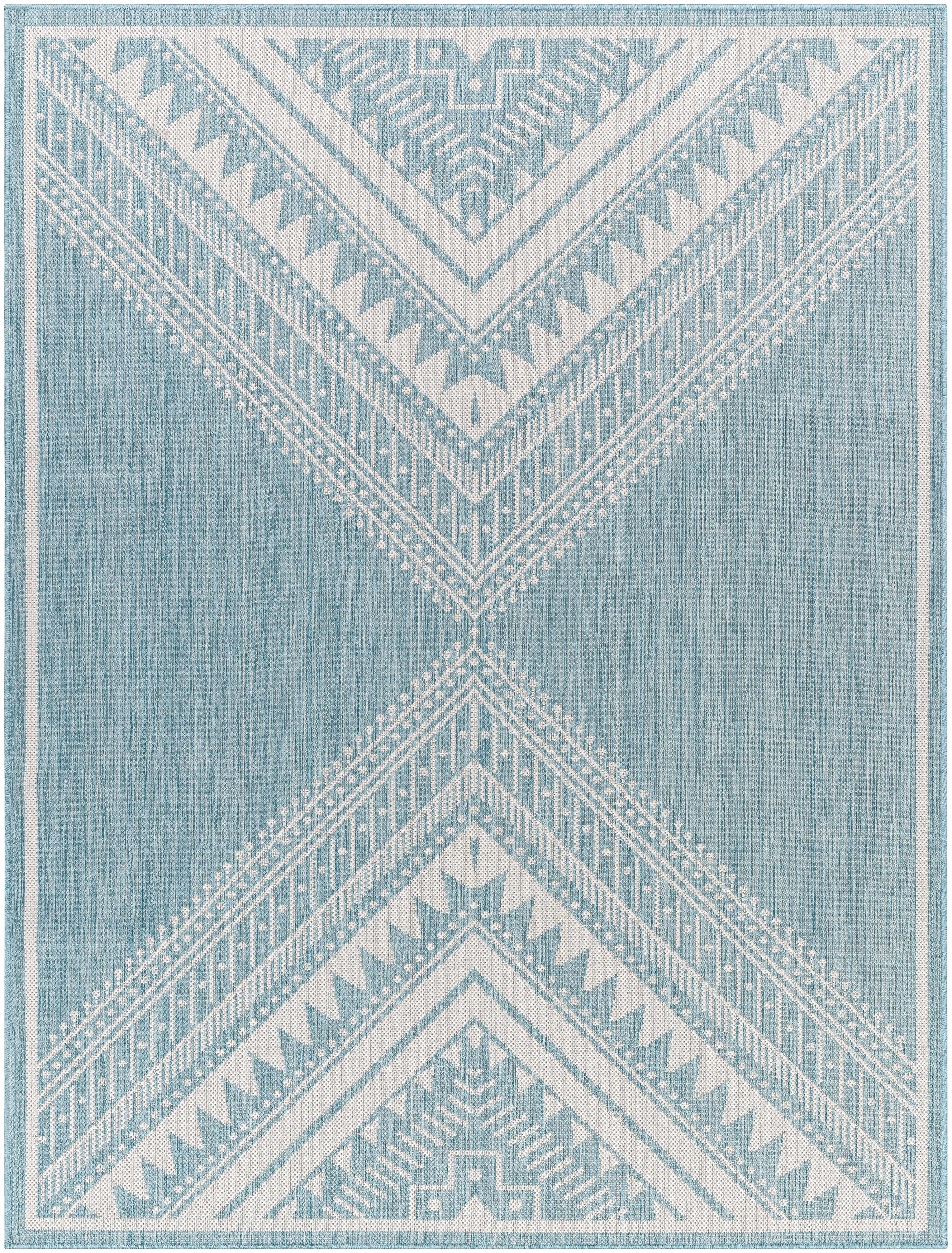 Deana Blue Outdoor Area Rug - Clearance