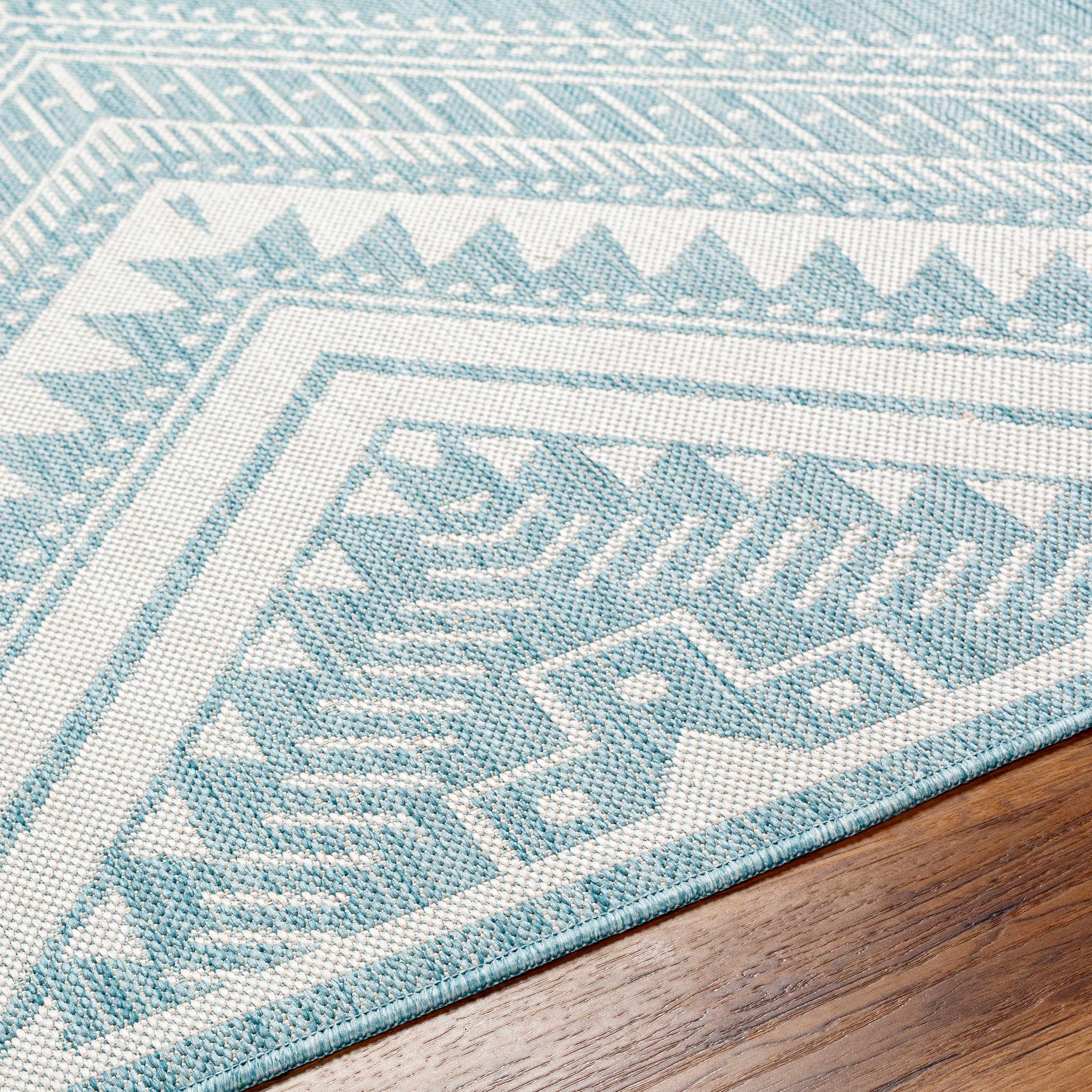 Deana Blue Outdoor Area Rug - Clearance