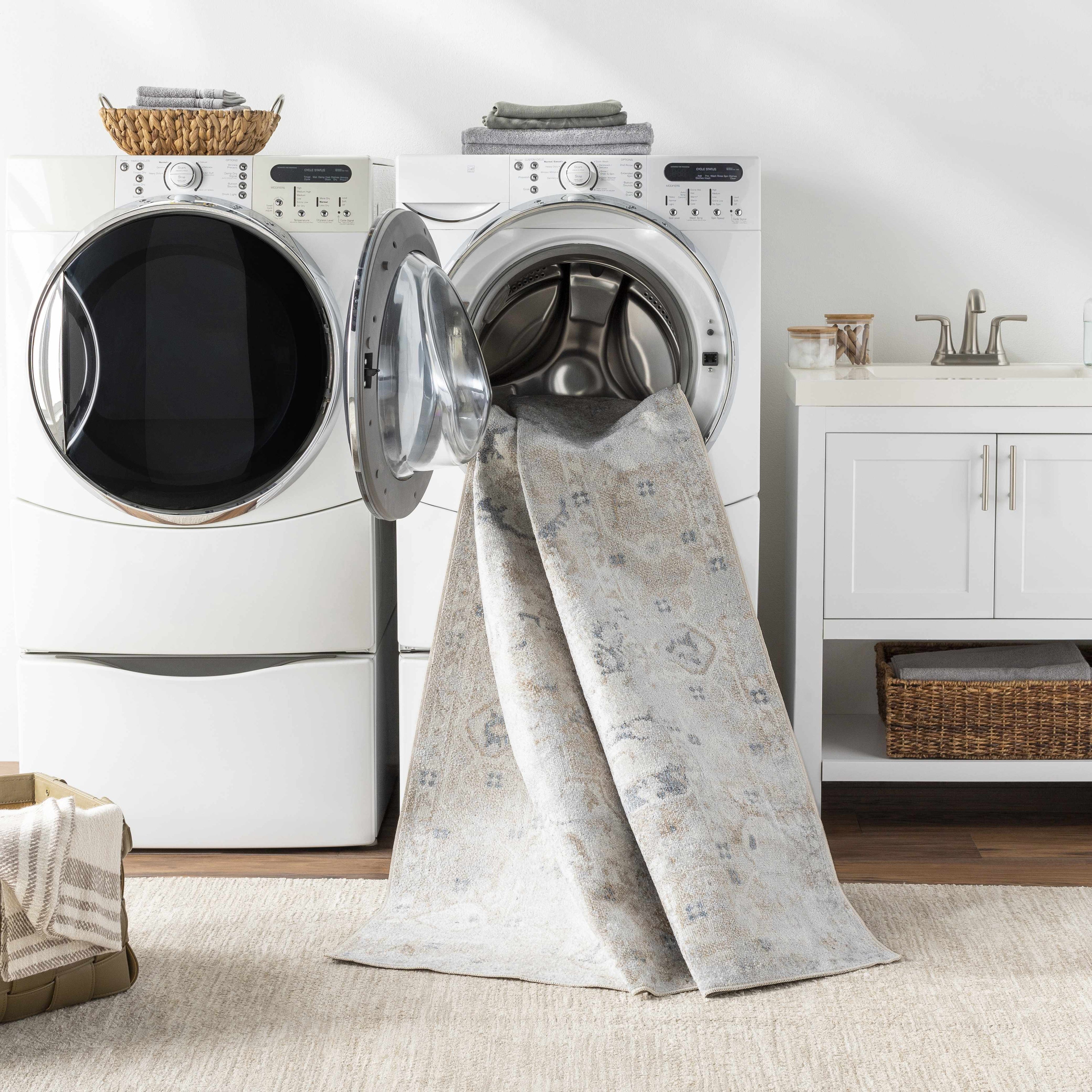 Dobry Flat Pile Washable Rug