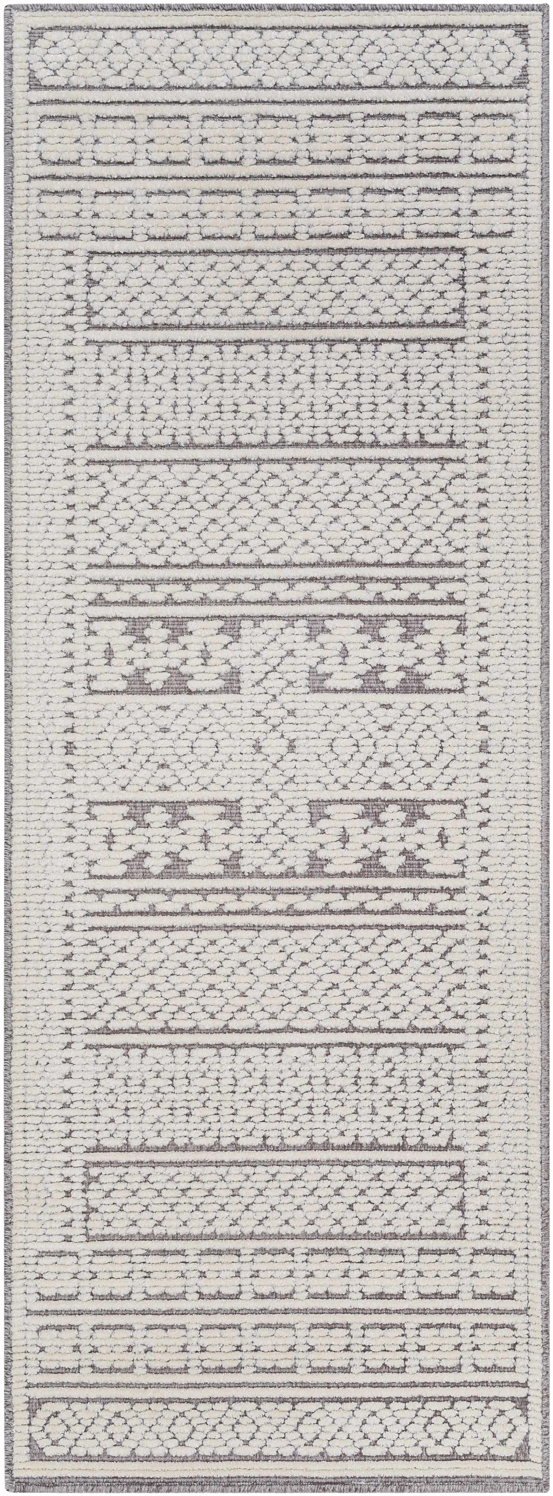 Bahar Cream & Gray Washable Area Rug - Limited Edition