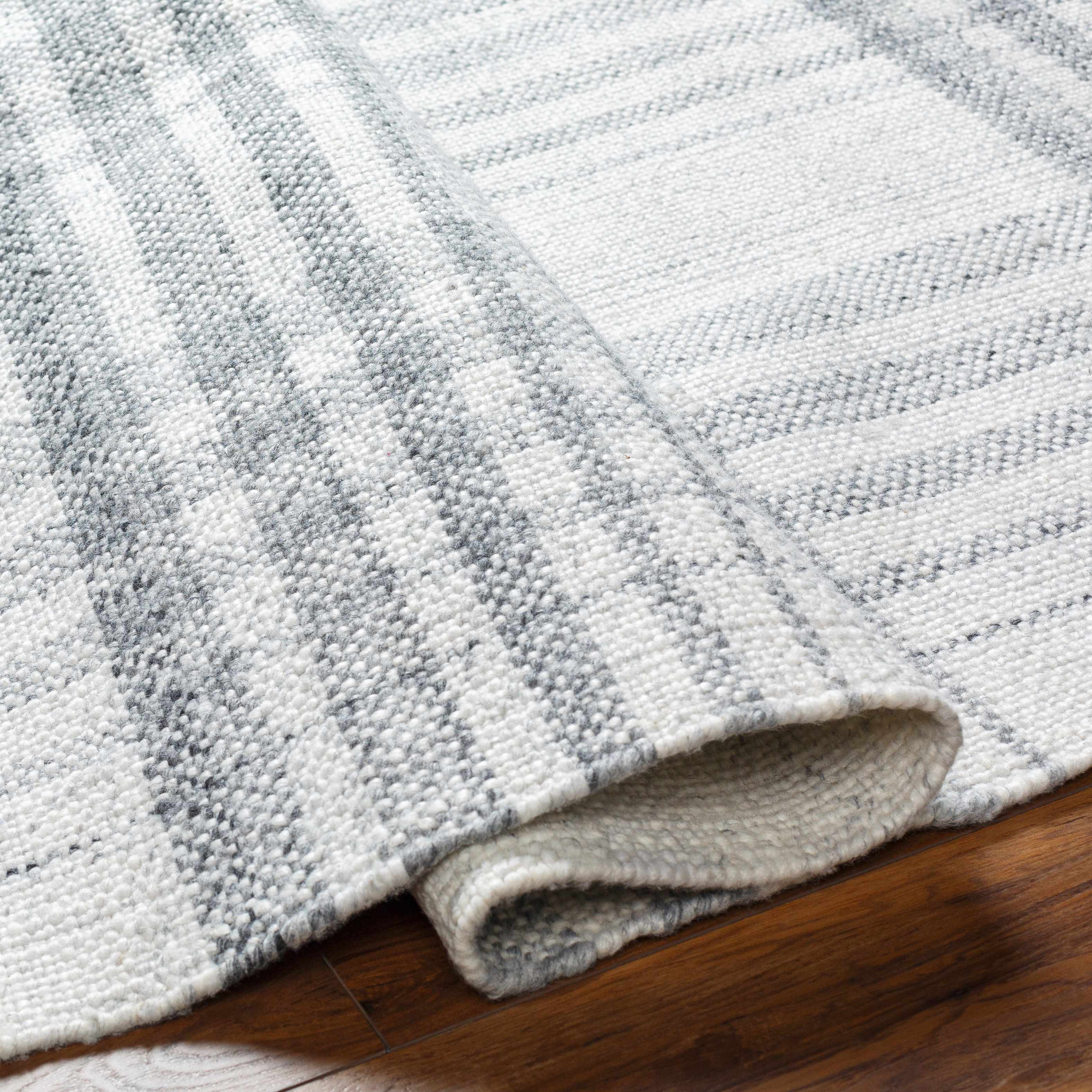 Inara Gray Plaid Area Rug - Clearance