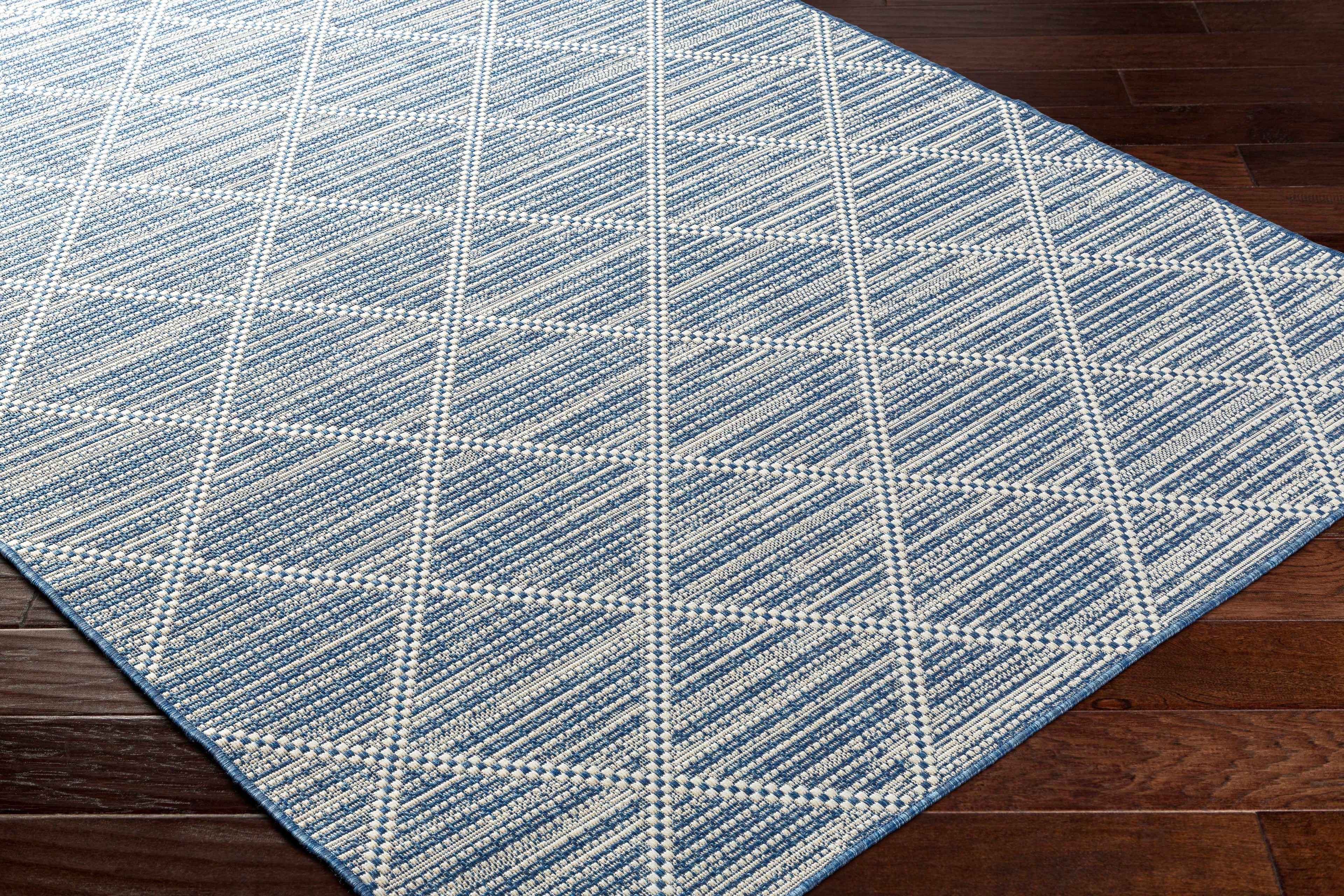 Ivora Blue Outdoor Area Rug - Clearance