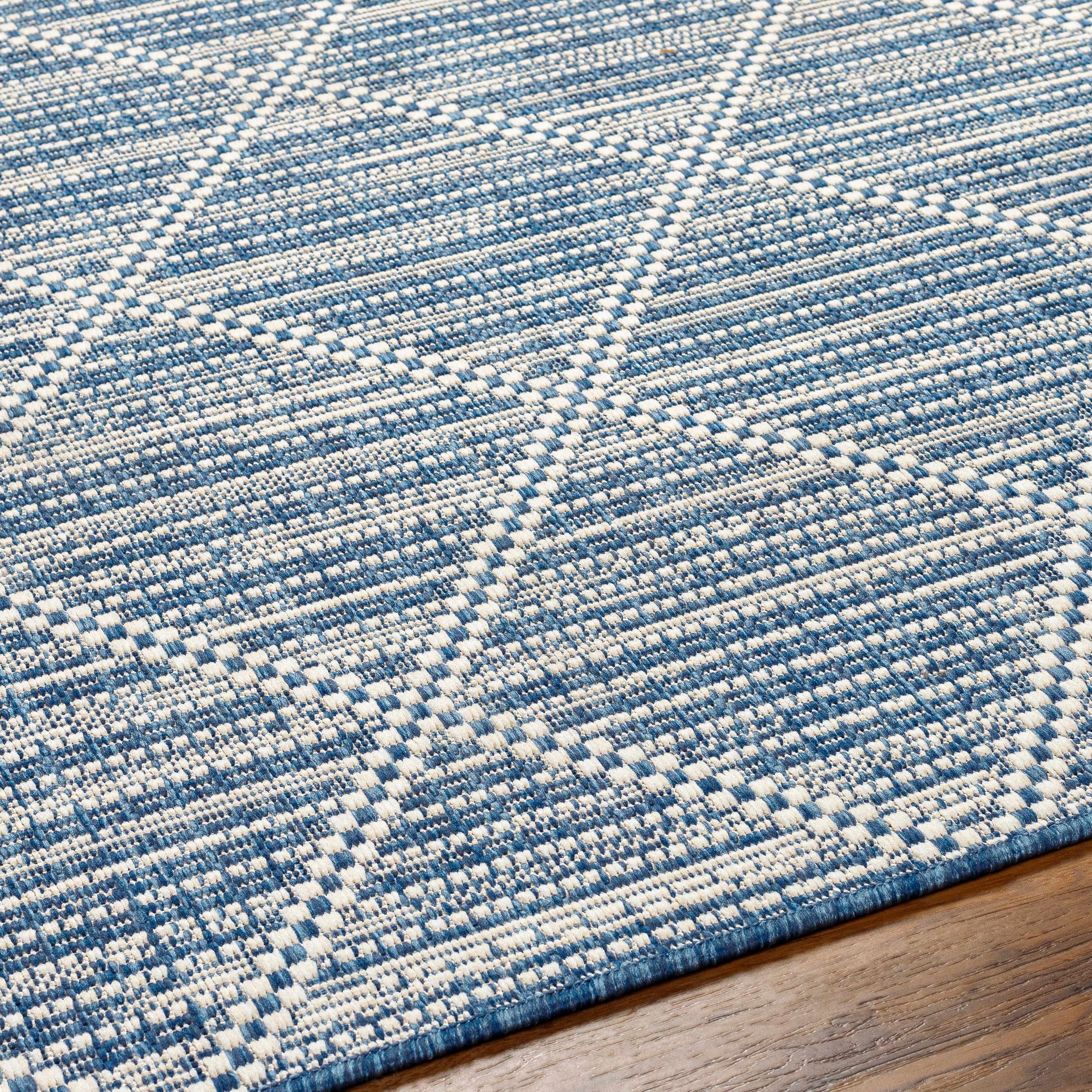Ivora Blue Outdoor Area Rug - Clearance