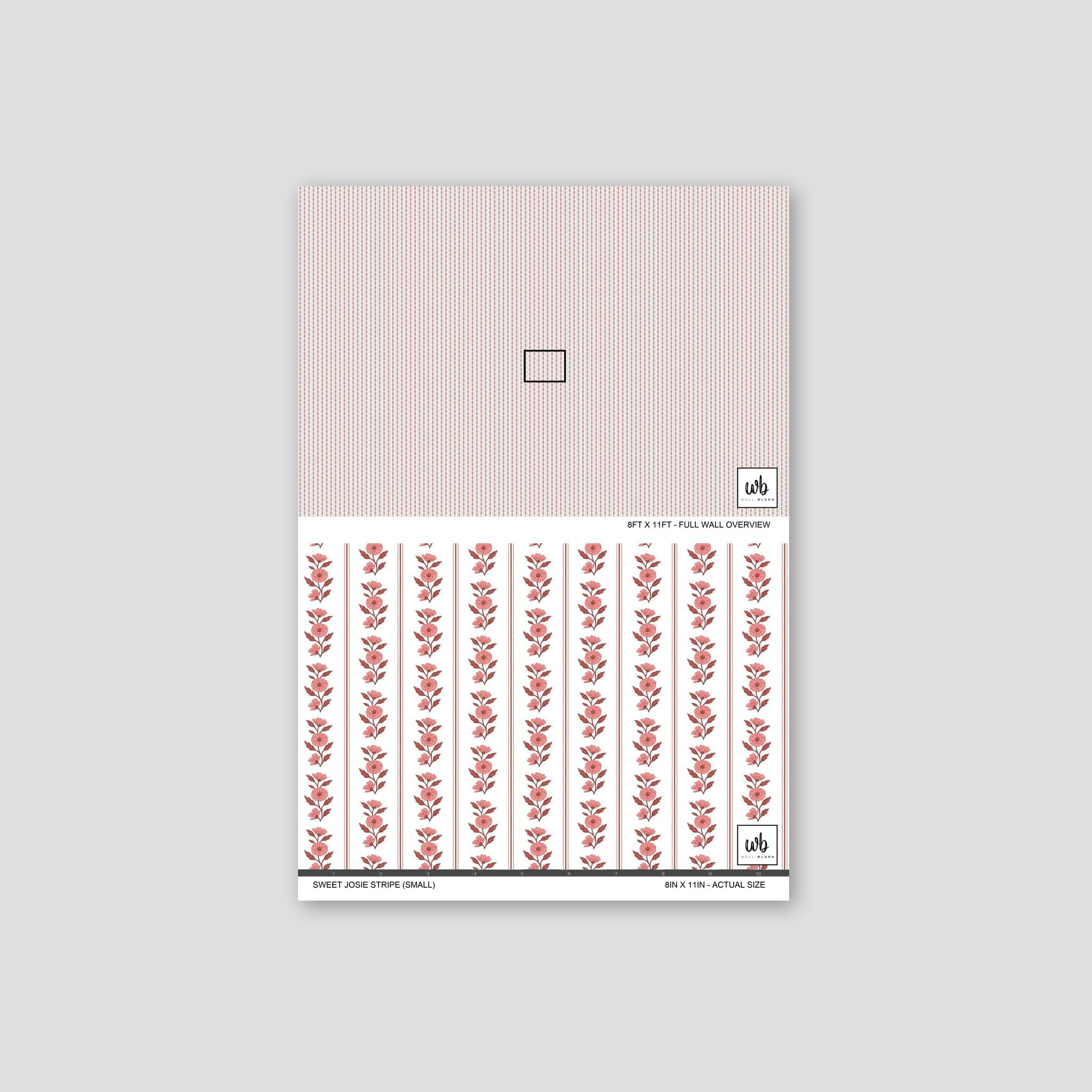 Sweet Josie Stripe (Small) Wallpaper