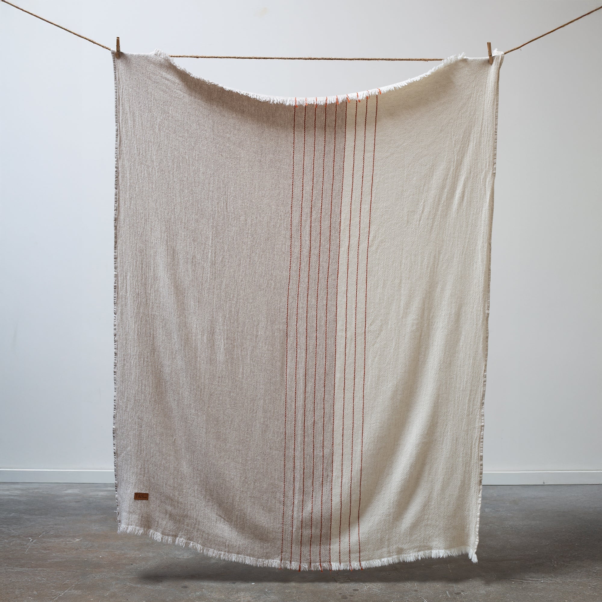 Horizon Throw - Cream, beige and rust