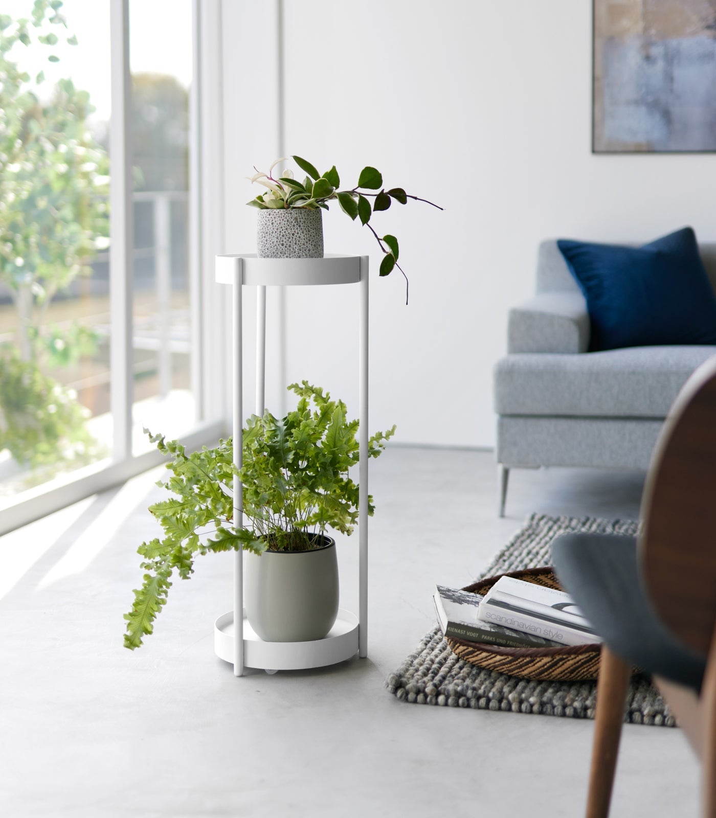 ikea plant stand indoor Two-Tier Rolling Plant Stand (28" H)