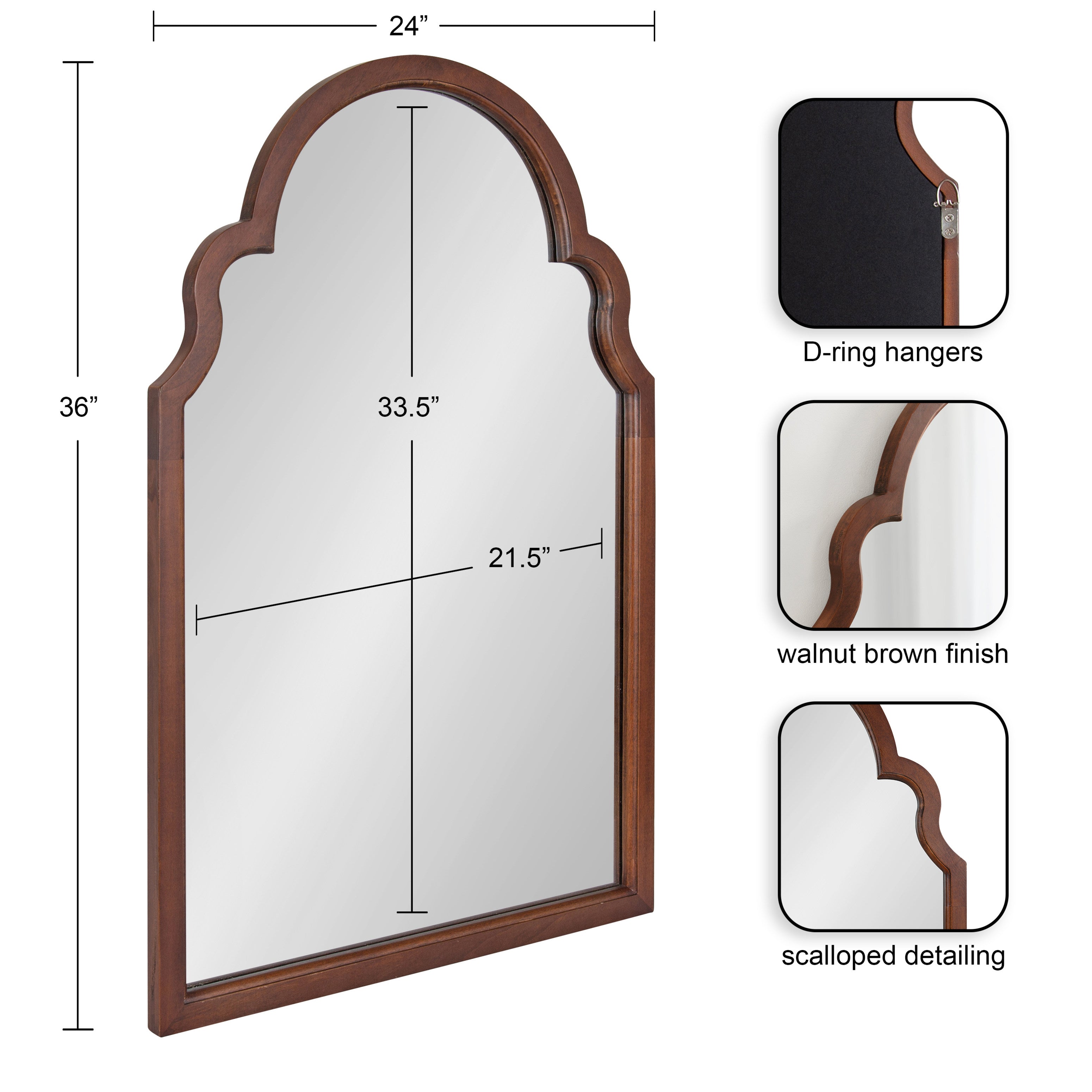 Hogan Arch Framed Mirror