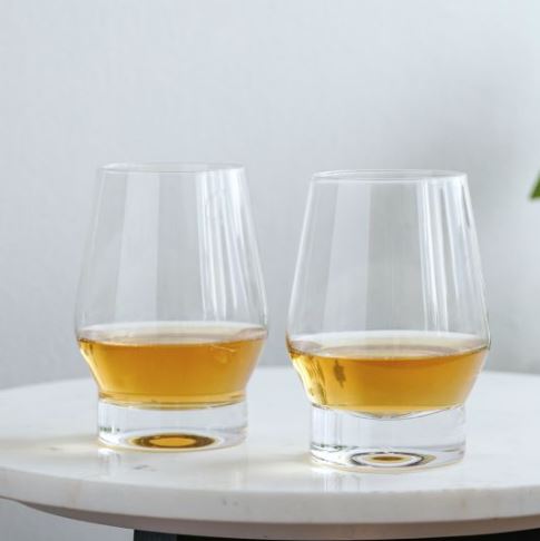 Raye Weighted Crystal Whiskey Glasses