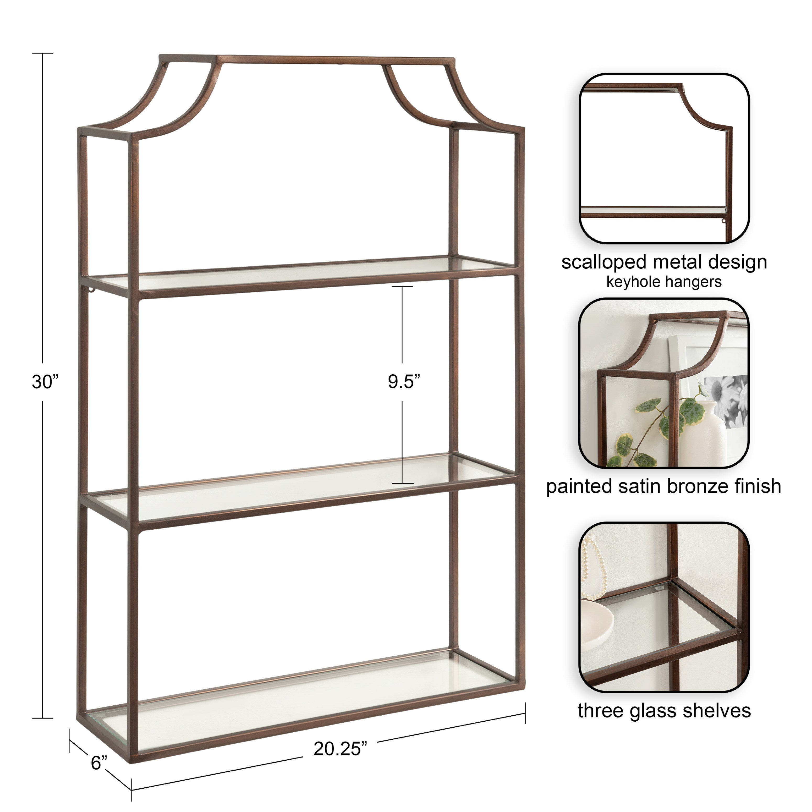 Ciel Tiered Wall Shelf