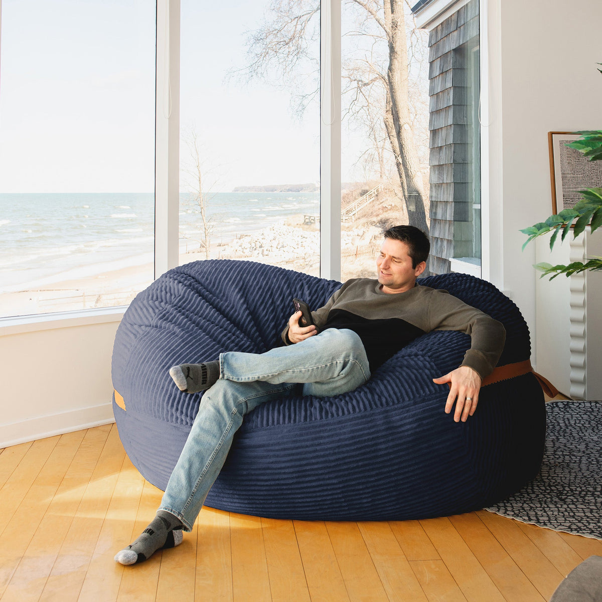 Fuf® 7Ft Foam Bean Bag