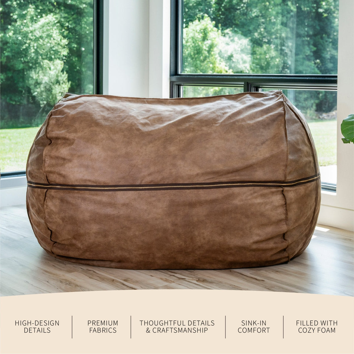 Fuf® 7Ft Foam Bean Bag