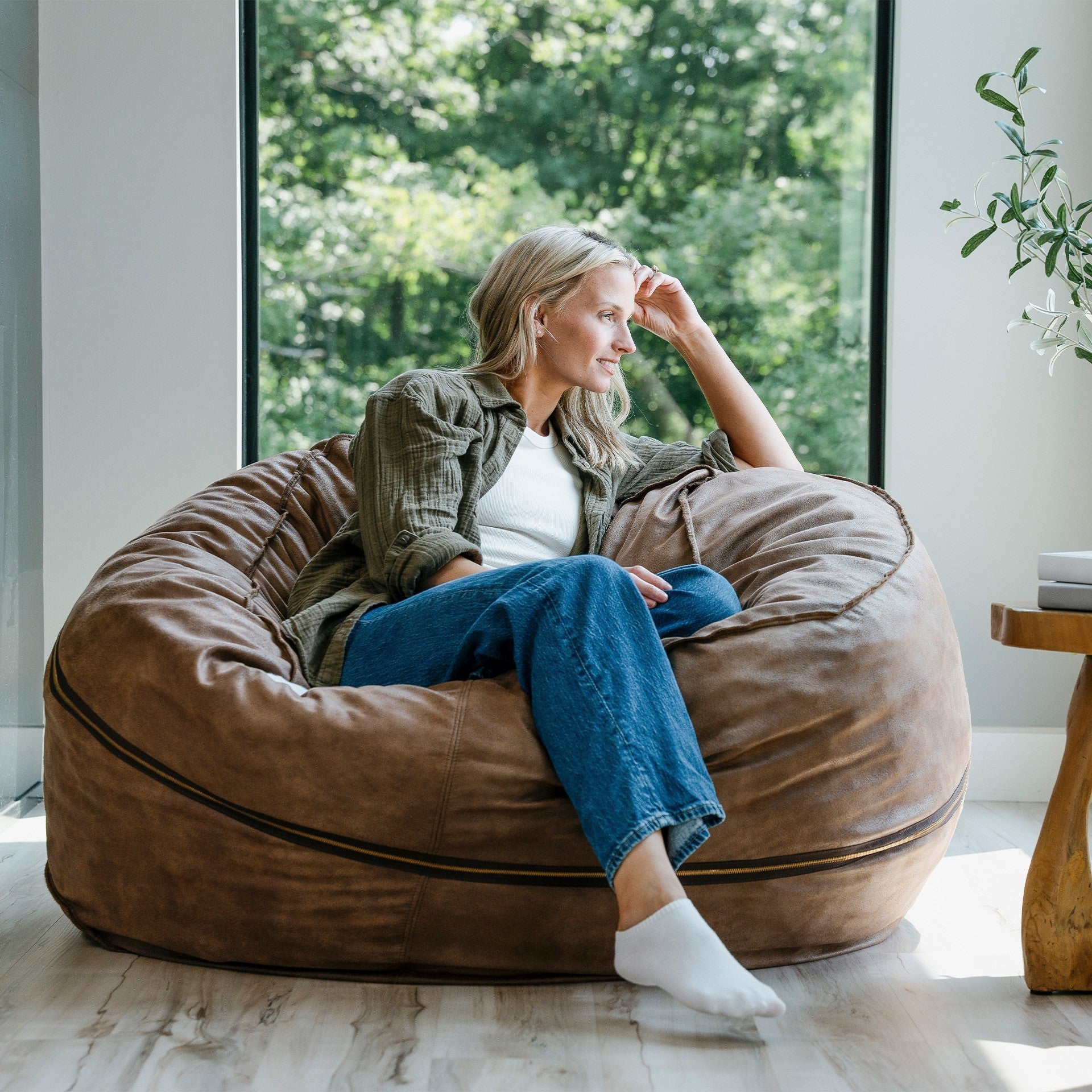 Fuf® 5Ft Foam Bean Bag