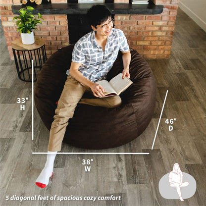 Fuf® 5Ft Foam Bean Bag