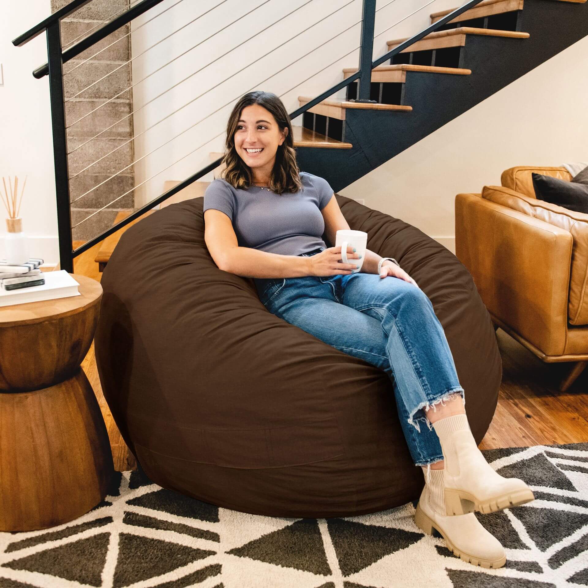 Fuf® 5Ft Foam Bean Bag