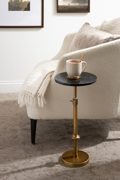 Engles Adjustable Marble Table and Plant Stand