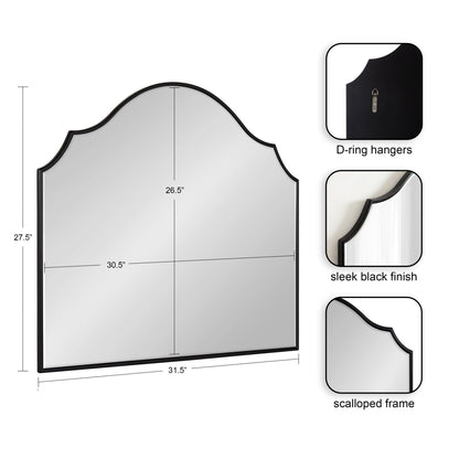 Leanna Framed Arch Wall Mirror