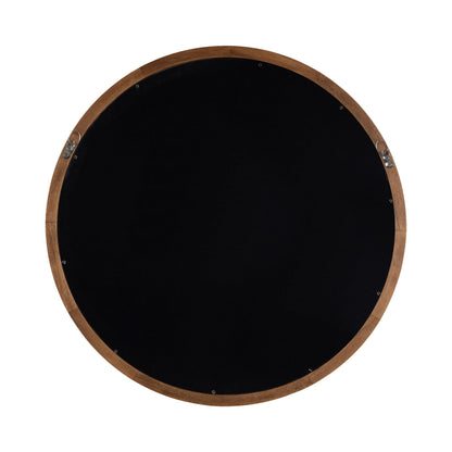 Hatherleigh Round Wood Wall Mirror