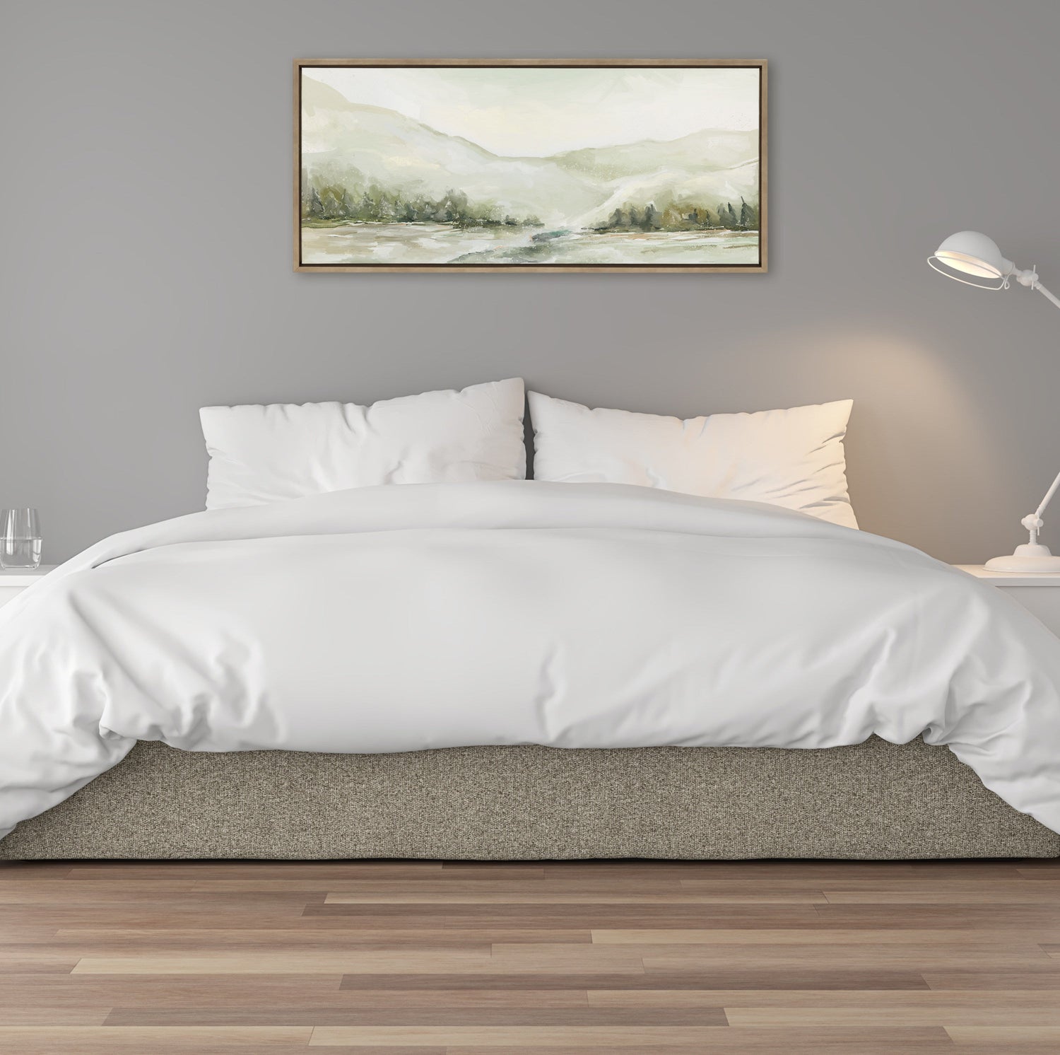 Sylvie Winter Landscape 6 Framed Canvas by Annie Quigley