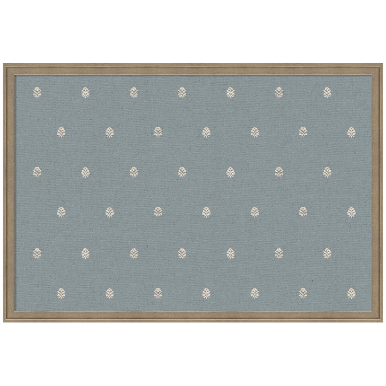 Pinboard Blue Botanical Block Print
