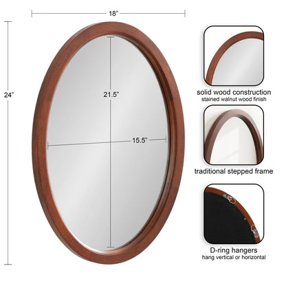 Hogan Oval Framed Mirror