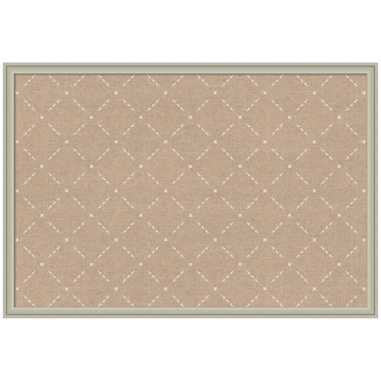 Pinboard Beige Lattice Pattern