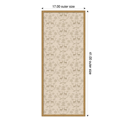 Framed Fabric Pinboard Reindeer Linen Printed Bulletin Board
