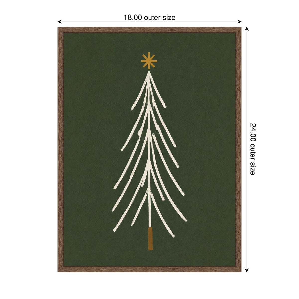 Minimalist Tree by Laura Moss Framed Canvas Wall Art Print