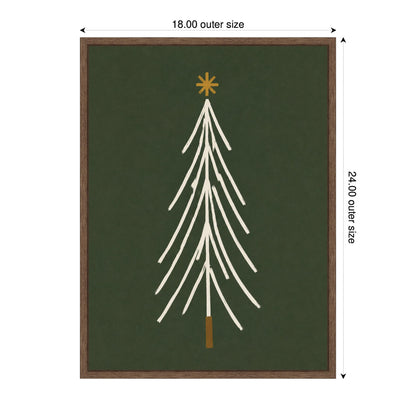 Minimalist Tree by Laura Moss Framed Canvas Wall Art Print