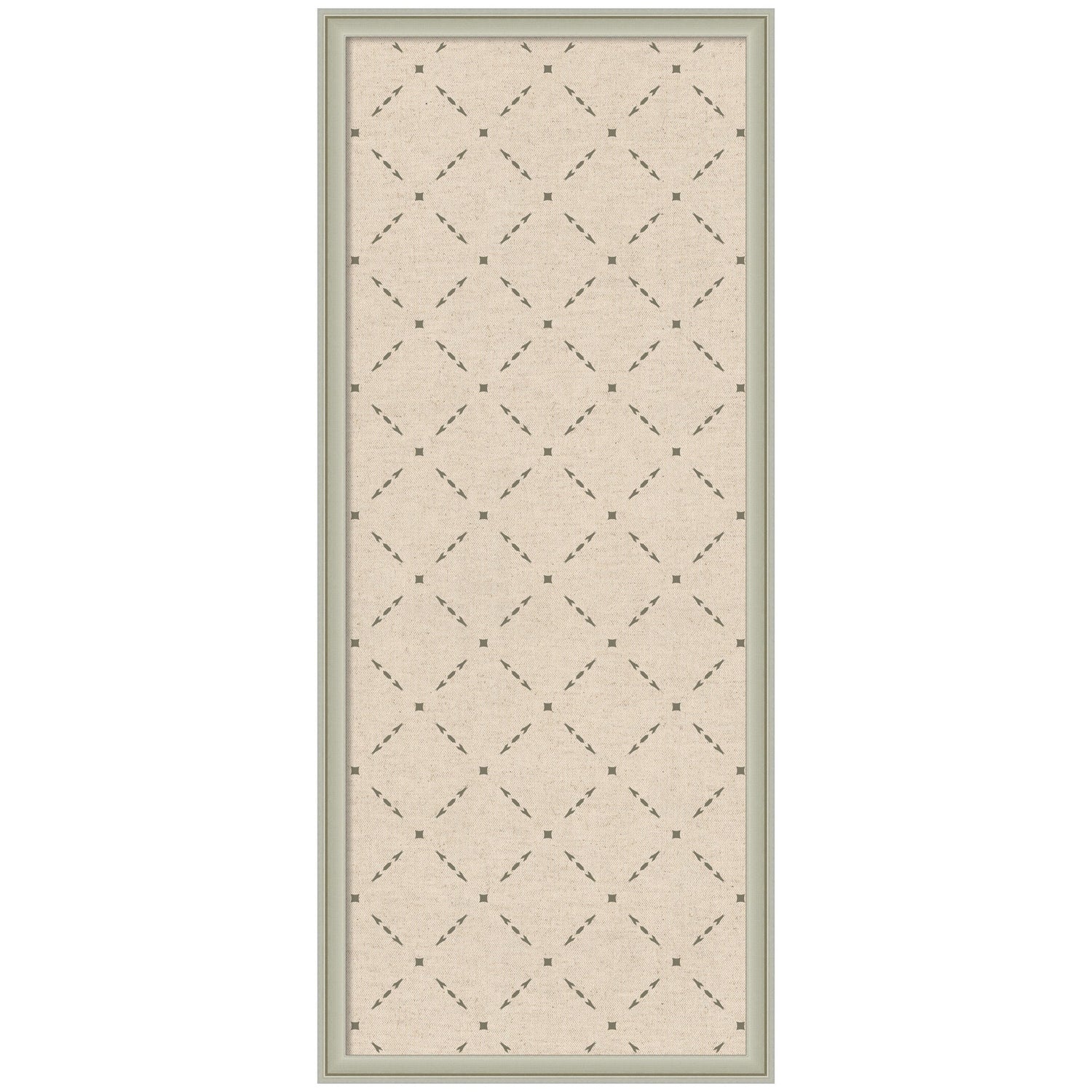 Pinboard Green Lattice Print
