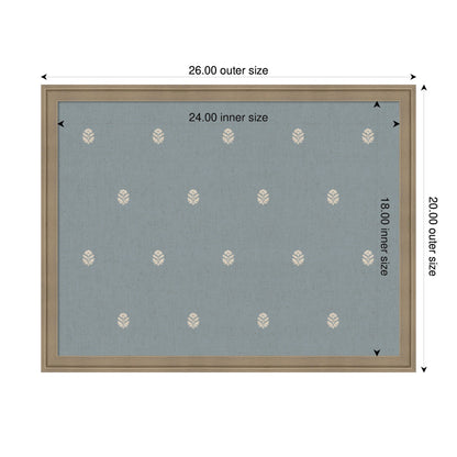 Pinboard Blue Botanical Block Print