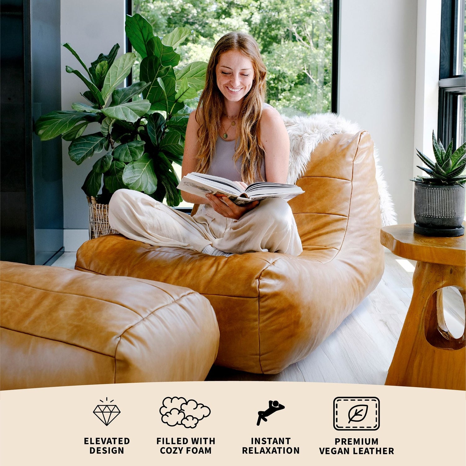 Modora® Lounger and Ottoman Bundle