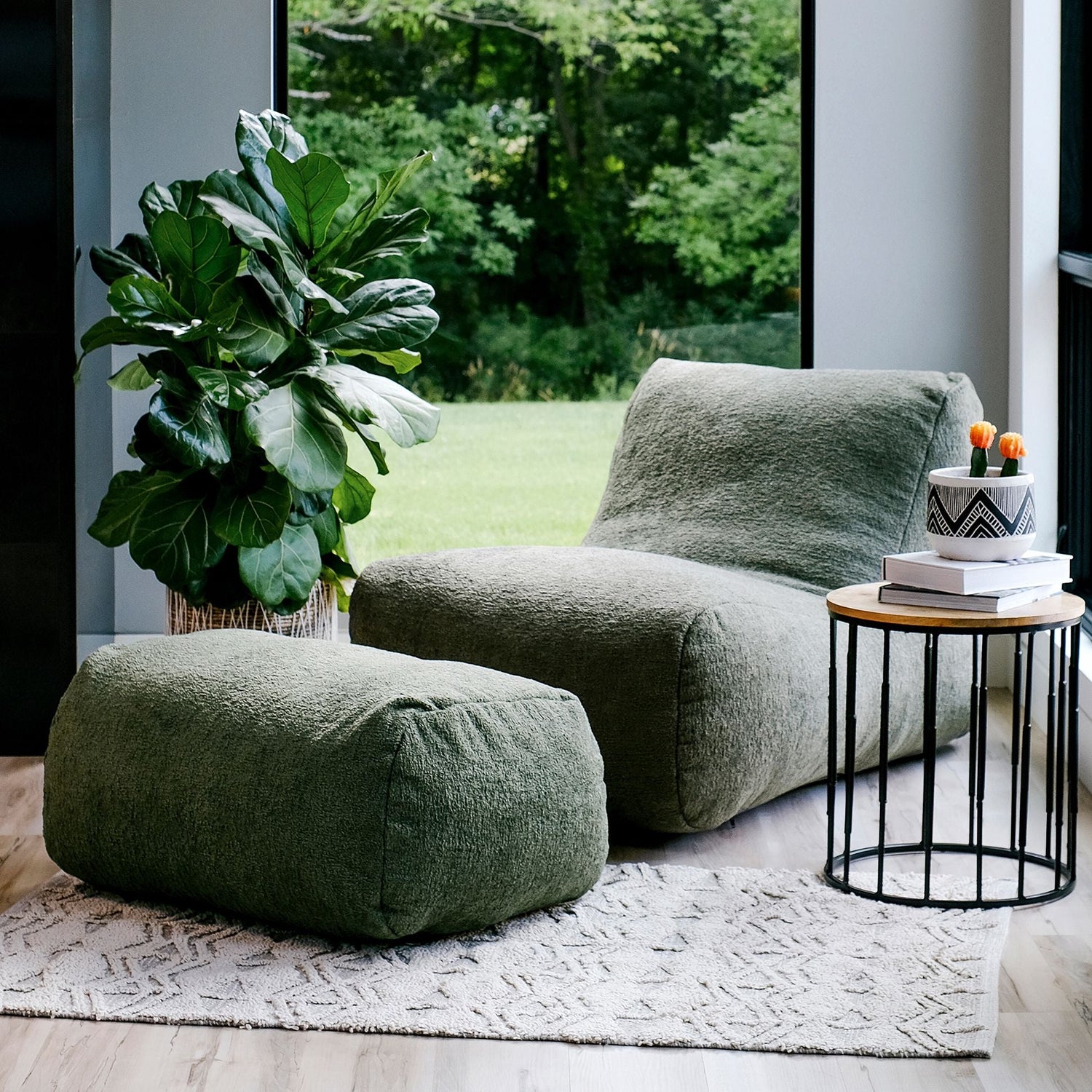 Modora® Lounger and Ottoman Bundle