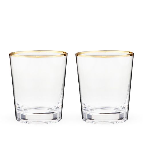 Gilded Glass Tumbler Set