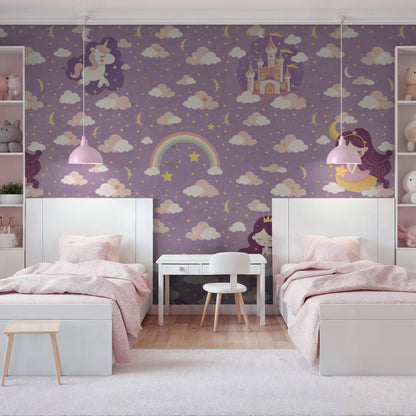 Lavender Stardust Wallpaper - 8 FT H X 11 FT W LUXE P&amp;S