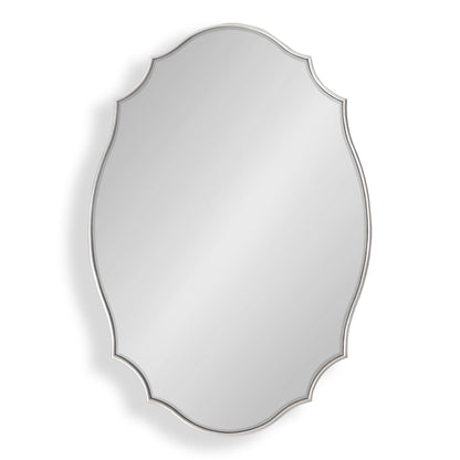 Leanna Scalloped Oval Wall Mirror