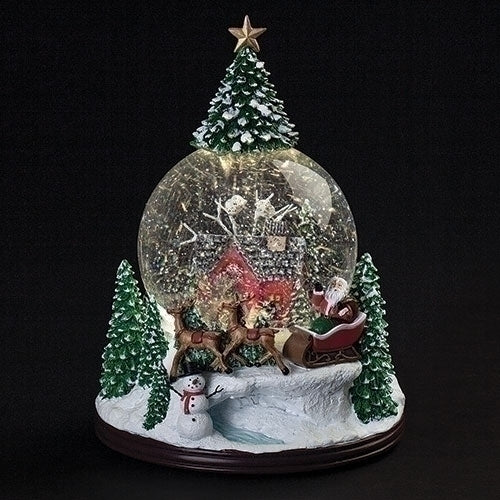 Lighted Musical Swirl Cabin Dome with Treetop