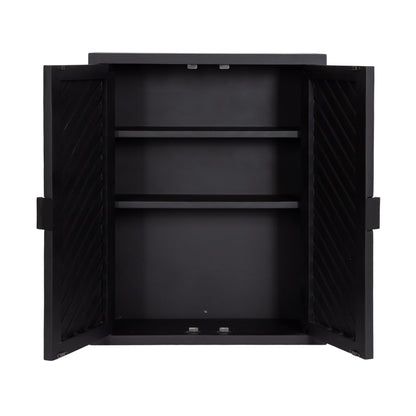 Mezzeta Tall Wood Bath Cabinet