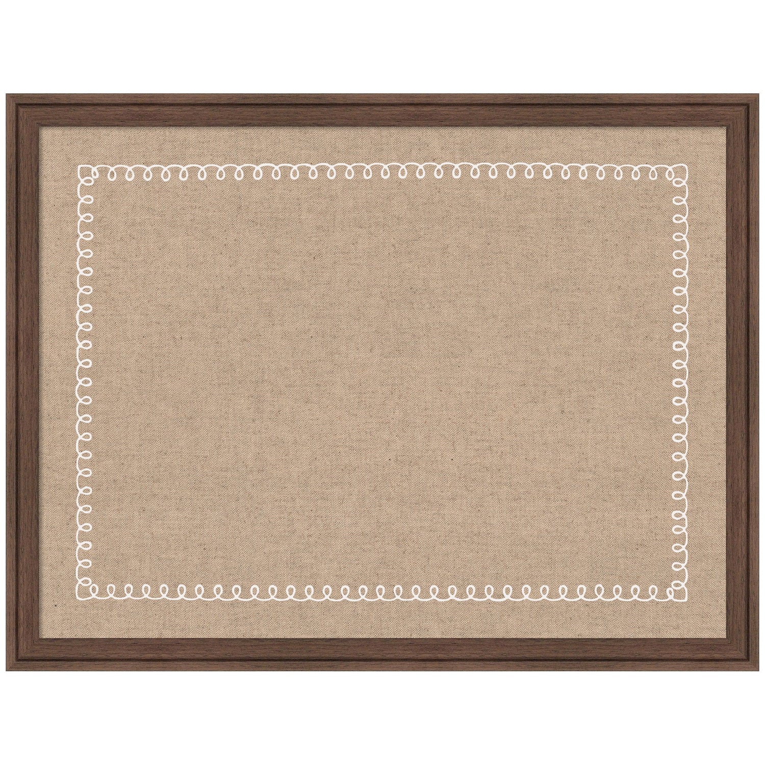 Pinboard White Scalloped Edge